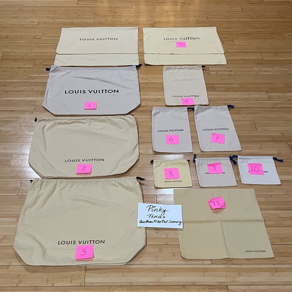 Louis Vuitton Drawstring 2 Dustbags - smaller handbag, pouch, SLGs, shoes/slides - Picture 2 of 9